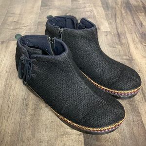 Dansko Black Wool Bootie 10.5